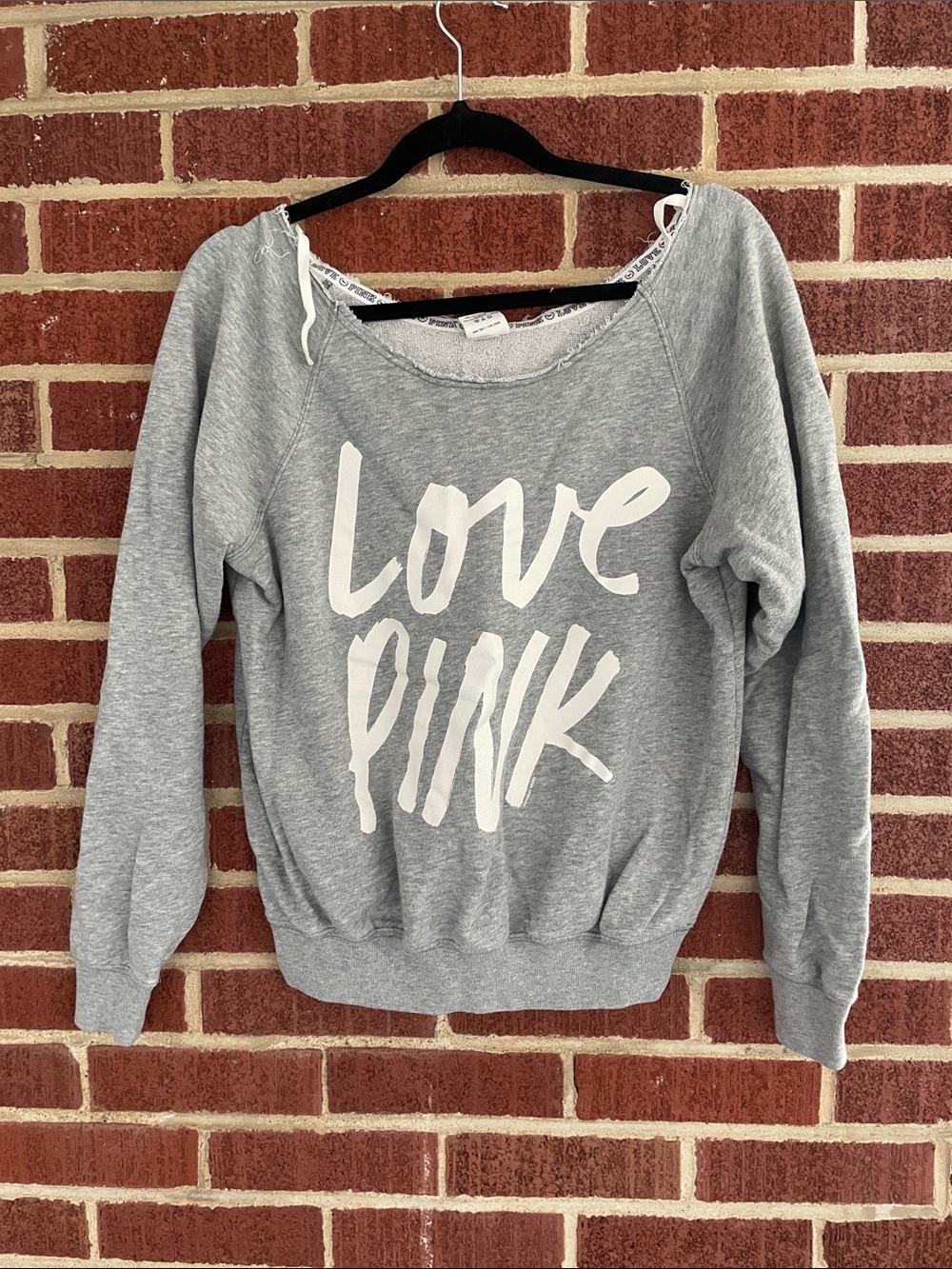 Victoria's Secret Gray Love Pink Sweatshirt